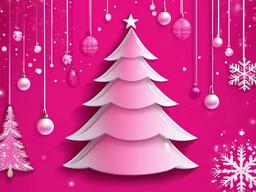 Pink Christmas Phone Background  