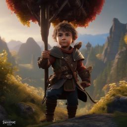 Elowen Swiftfoot, a halfling rogue with nimble fingers detailed matte painting, deep color, fantastical, intricate detail, splash screen, complementary colors, fantasy concept art, 8k resolution trending on artstation unreal engine 5