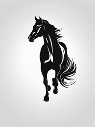 minimal horse tattoo  simple tattoo,minimalist,white background