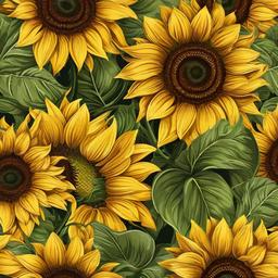 Sunflower Background Wallpaper - sunflower art background  