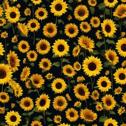 Sunflower Background Wallpaper - dark sunflower background  