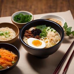 ramen craze - bowls of soul-soothing noodle soup topped with a variety of savory ingredients. 