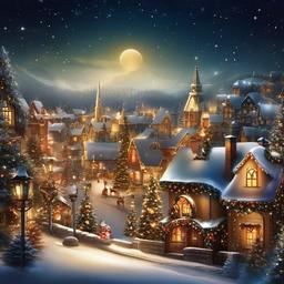 Christmas Background Wallpaper - christmas town background  