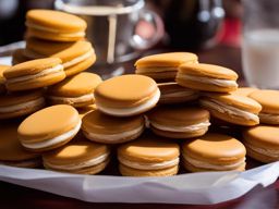 argentinian alfajores, dulce de leche cookies, devoured at a tango dancehall in buenos aires. 