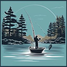 Fishing clipart - fishing line cast in the water  