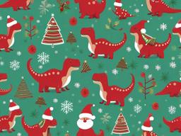 Christmas Dino Wallpaper  