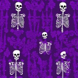 Purple Background Wallpaper - purple skeleton wallpaper  