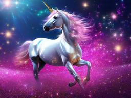 Glitter Unicorn Wallpaper  