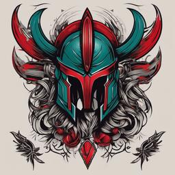 spartan inspired tattoos  simple vector color tattoo