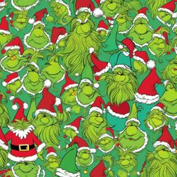 Grinch Wallpaper - Whoville Christmas Celebration  wallpaper style, intricate details, patterns, splash art, light colors