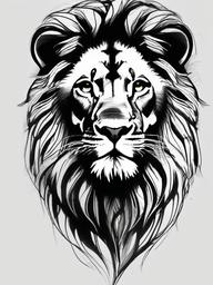 sketch drawing of lion  minimal rough sketch scribbles,doodles,black and white