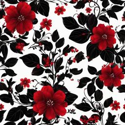 Flower Background Wallpaper - black and red flower wallpaper  