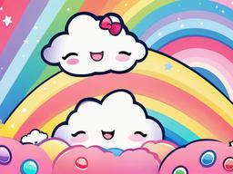 Kawaii Rainbow Wallpaper  