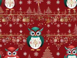 Christmas Owl Wallpaper  