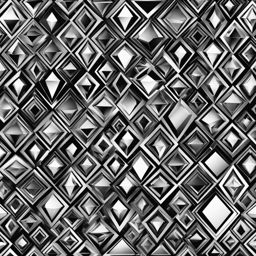 diamond clipart black and white 