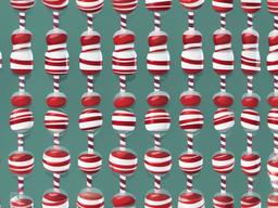 Candy Cane clipart - miniature candy canes in a jar  color,minimalist,vector clipart