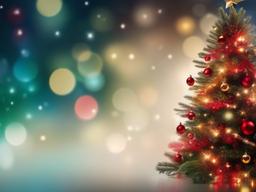 Blurred Christmas Tree Background  