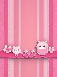 Cute Pink Wallpaper - Enjoy the charm of a cute pink background, featuring playful and endearing elements that evoke a sense of happiness and cuteness.  intricate patterns, splash art, wallpaper art