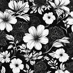 Flower Background Wallpaper - black and white flower background  