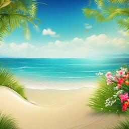 Beach Background Wallpaper - spring beach background  