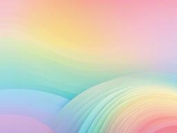 Pastel Color Rainbow Background  