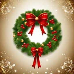 Christmas Background Wallpaper - christmas wreath clipart transparent background  