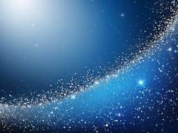 Blue Silver Glitter Background  