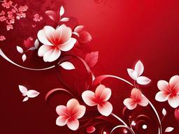 Flower Background Wallpaper - flower background red  