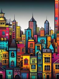 Free Desktop Wallpaper - Colorful Urban Street Art wallpaper, abstract art style, patterns, intricate