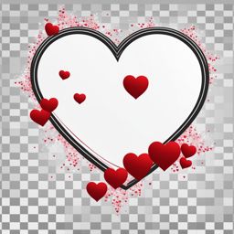 heart clip art transparent background - symbolizing love and affection. 