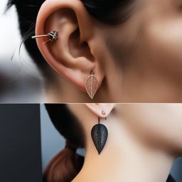 ear tattoos, subtle and stylish ink for the earlobe or behind the ear. 