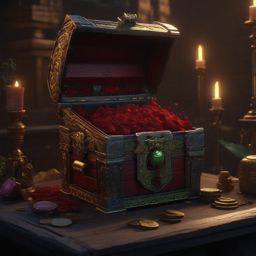 Mimic Chest Helping a Rogue in a Heist detailed matte painting, deep color, fantastical, intricate detail, splash screen, complementary colors, fantasy concept art, 8k resolution trending on artstation unreal engine 5