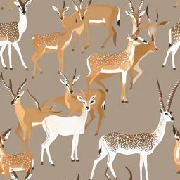 Gazelle clipart - Graceful antelope species found on the savannah, ,vector color clipart,minimal