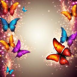 Butterfly Background Wallpaper - glitter butterflies background  