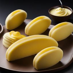 tokyo banana, banana-shaped sponge cakes filled with banana custard. 