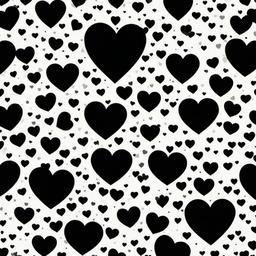 Heart Background Wallpaper - cute black heart wallpaper  