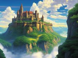 Castle In The Sky Background  ,desktop background wallpaper