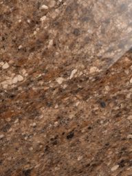 Granite displaying rich patterns in shades of brown and beige top view, product photoshoot realistic background, hyper detail, high resolution