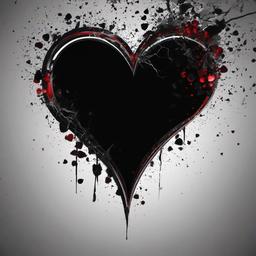 Heart Background Wallpaper - black broken heart wallpaper  