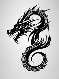 Mortal Kombat Tattoo Dragon - Tattoo featuring the dragon symbol from Mortal Kombat.  simple color tattoo,minimalist,white background