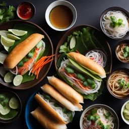 vietnamese street eats - fresh and fragrant dishes like banh mi, pho, and summer rolls. 