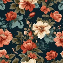 Vintage Floral Patterns - Embrace the charm of vintage floral patterns in your design. , vector art, splash art, retro t shirt design