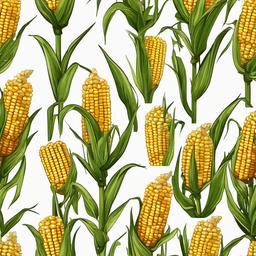 Corn clipart - corn stalks for Halloween  vector clipart