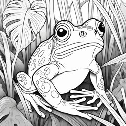 glass frogs cute animals coloring page 