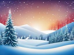 Winter Wonderland Christmas Background  