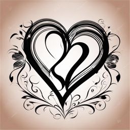 love clipart - two hearts entwined, symbolizing eternal love 