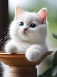 cute white cat wallpaper  ,mobile iphone background wallpaper