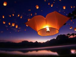 Sky Lantern Wallpaper Hd  ,desktop background wallpaper