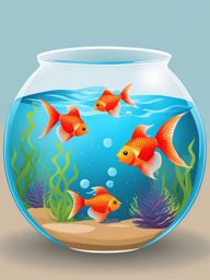 fishbowl clipart - home to colorful swimming fish. 