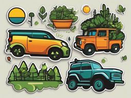 Sustainable Living sticker- Eco-Friendly Lifestyle, , color sticker vector art